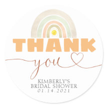 Rainbow Sunshine Boho Babydusche Danke