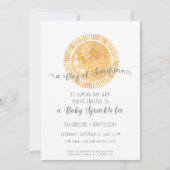 Rainbow Sunshine Moderne Wasserfarbe Baby Sprinkle Einladung