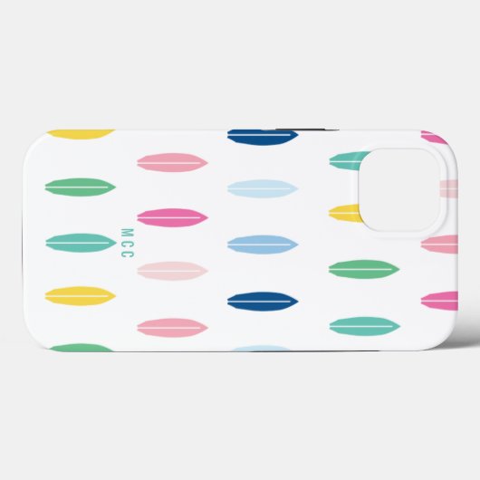 Rainbow Surfboard Personalisiert Case-Mate iPhone Hülle (Rückseite (Horizontal))