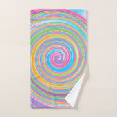 Rainbow-Swirbelmuster Badhandtuch Set (Handtuch)