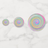 Rainbow-Swirbelmuster Konfetti (Vorderseiten)