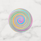 Rainbow-Swirbelmuster Konfetti (Klein Vorderseite)
