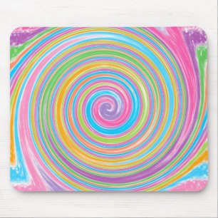 Rainbow-Swirbelmuster Mousepad