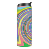 Rainbow-Swirbelmuster Thermosbecher (Nach links gedreht)