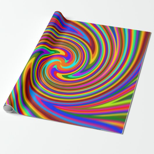 Rainbow Swirbelpapier Geschenkpapier (Ungerollt)