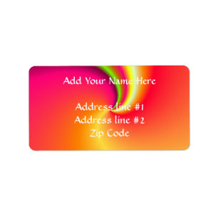 Rainbow Swirbeluntergrund Adressaufkleber