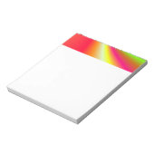 Rainbow Swirbeluntergrund Notizblock (Rotiert)