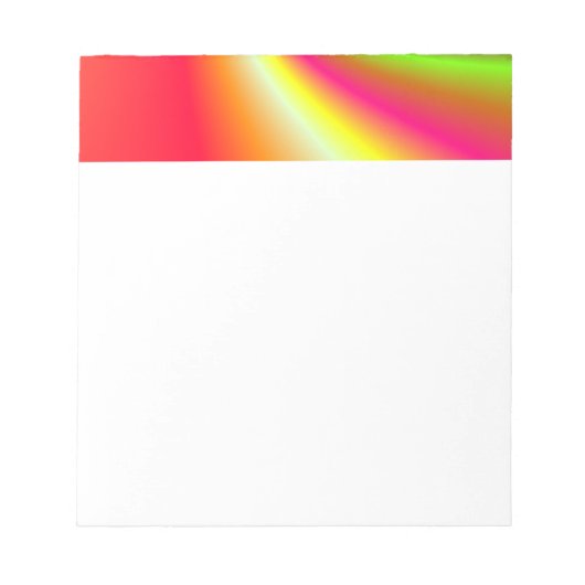 Rainbow Swirbeluntergrund Notizblock (Vorderseite)