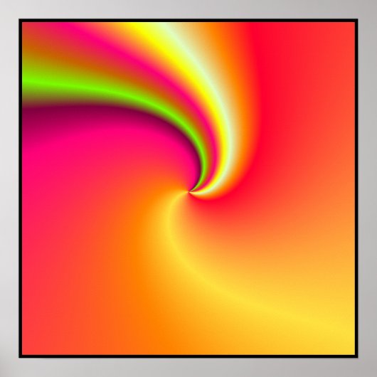 Rainbow Swirbeluntergrund Poster (Vorne)