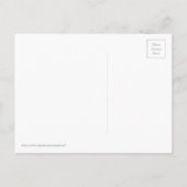 Rainbow Swirl Abstrakt Art Design Postkarte (Rückseite)