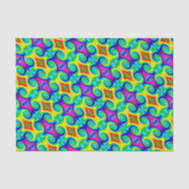 Rainbow Swirl Abstrakt Art Design Seidenpapier