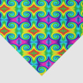 Rainbow Swirl Abstrakt Art Design Seidenpapier (Ausschnitt)