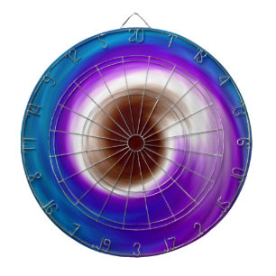 Rainbow Swirl abstrakte art 7 Dartscheibe