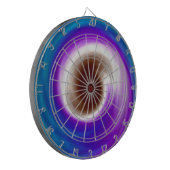 Rainbow Swirl abstrakte art 7 Dartscheibe (Vorderseite Links)