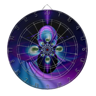 Rainbow Swirl abstrakte art 8 Dartscheibe