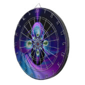 Rainbow Swirl abstrakte art 8 Dartscheibe (Vorderseite rechts)