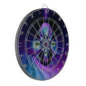 Rainbow Swirl abstrakte art 8 Dartscheibe (Vorderseite Links)