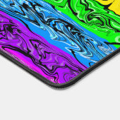 Rainbow Swirl Art Schreibtischunterlage (Ecke)
