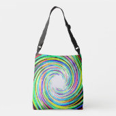Rainbow Swirl Bag Tragetaschen Mit Langen Trägern (Rückseite)