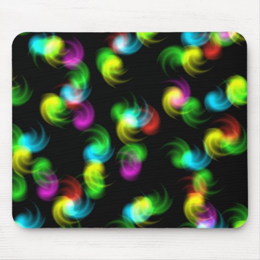 Rainbow Swirl Balls Mousepad (Vorne)