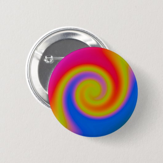 Rainbow Swirl Button (Vorne & Hinten)