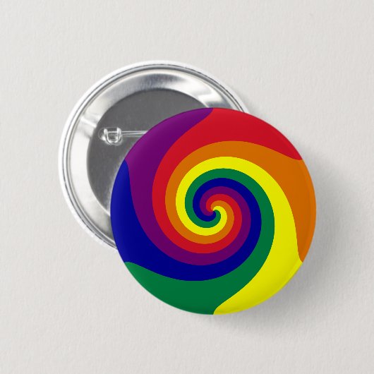 Rainbow Swirl Button (Vorne & Hinten)