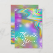 Rainbow Swirl Danke-Karte Dankeskarte (Vorne/Hinten)