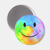 Rainbow Swirl Face Magnet (Vorderseite/Rückseite)