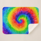 Rainbow Swirl Gefärbte Krawatte Alkoholtingenmaler Sherpadecke (Vorderseite (Horizontal))