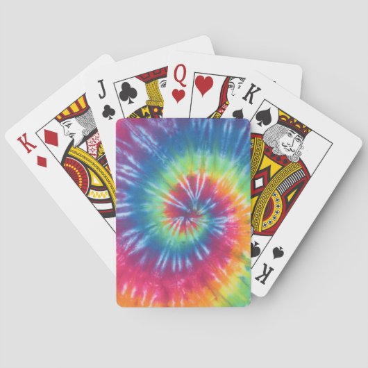 Rainbow Swirl Gefärbte Krawatte Bicycle Karten Spielkarten (Rückseite)