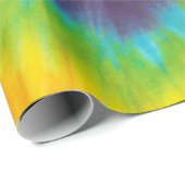 Rainbow Swirl Gefärbte Krawatte Groovy Cool Geschenkpapier (Rolleneckpunkt)