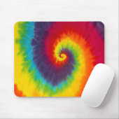 Rainbow Swirl Gefärbte Krawatte Groovy Cool Mousepad (Mit Mouse)
