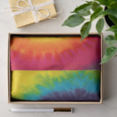 Rainbow Swirl Gefärbte Krawatte Groovy Cool Seidenpapier (Geschenk)