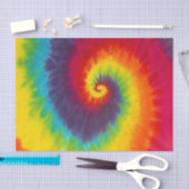 Rainbow Swirl Gefärbte Krawatte Groovy Cool Seidenpapier (Handwerk)