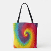 Rainbow Swirl Gefärbte Krawatte Groovy Cool Tasche (Rückseite)
