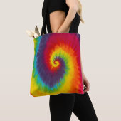 Rainbow Swirl Gefärbte Krawatte Groovy Cool Tasche (Von Nahem)