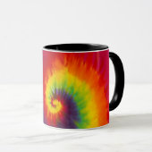 Rainbow Swirl Gefärbte Krawatte Groovy Cool Tasse (VorderseiteRechts)