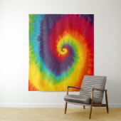 Rainbow Swirl Gefärbte Krawatte Groovy Cool Wandteppich (Beispiel)