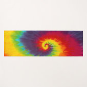 Rainbow Swirl Gefärbte Krawatte Groovy Cool Yogamatte (Vorderseite (Horizontal))