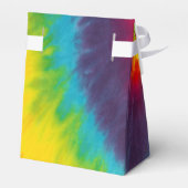 Rainbow Swirl Gefärbte Krawatte Groovy Cooles Part Geschenkschachtel (Rückseite)