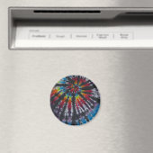 Rainbow Swirl Gefärbte Krawatte Magnet (In Situ (Geschirrspüler))