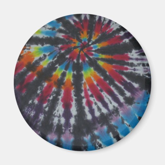 Rainbow Swirl Gefärbte Krawatte Magnet (Vorne)
