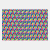 Rainbow Swirl Geschenkpapier Set (Vorderseite)