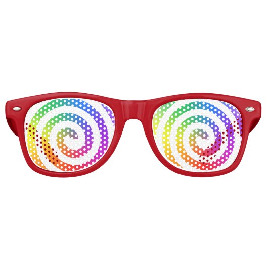 Rainbow Swirl Glasses Sonnenbrille (Vorderseite)