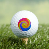 Rainbow Swirl Golfball (Insitu T-Shirt)