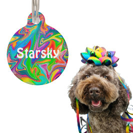 Rainbow Swirl Haustiermarke