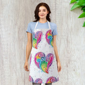 Rainbow Swirl Herz Schürze