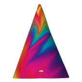 Rainbow Swirl Krawatte-Dye Birthday Party Hat Partyhütchen (Rechts)