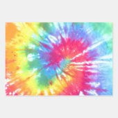 Rainbow Swirl Krawatte Dye Geschenkpapier Set (Vorderseite)