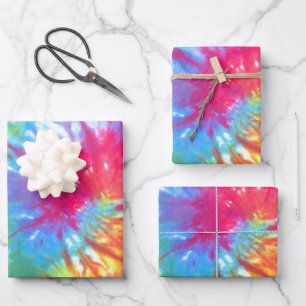 Rainbow Swirl Krawatte Dye Geschenkpapier Set